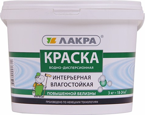 Краска Лакра, интерьерная 3 кг